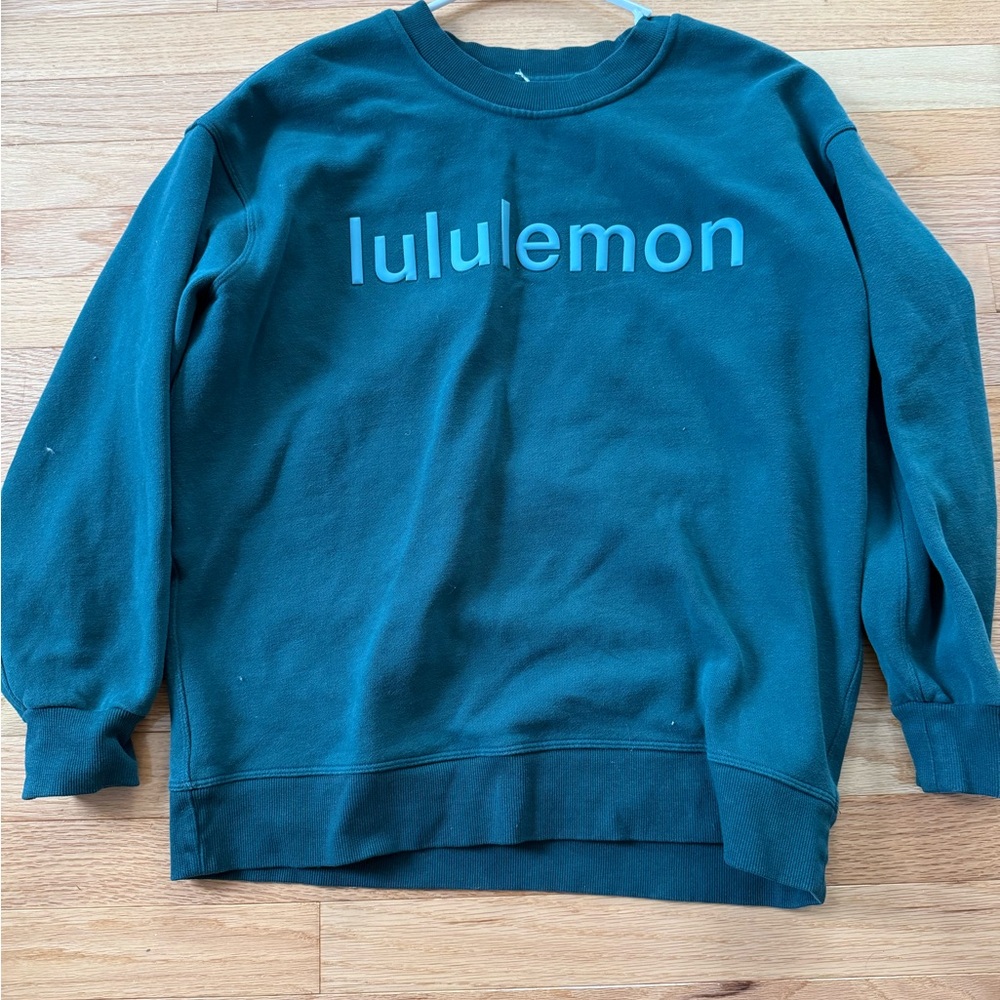 lululemon athletica women’s Teal Crewneck Sweater